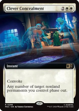 Clever Concealment (Extended Art) (298) - Commander: Marvel Super Heroes