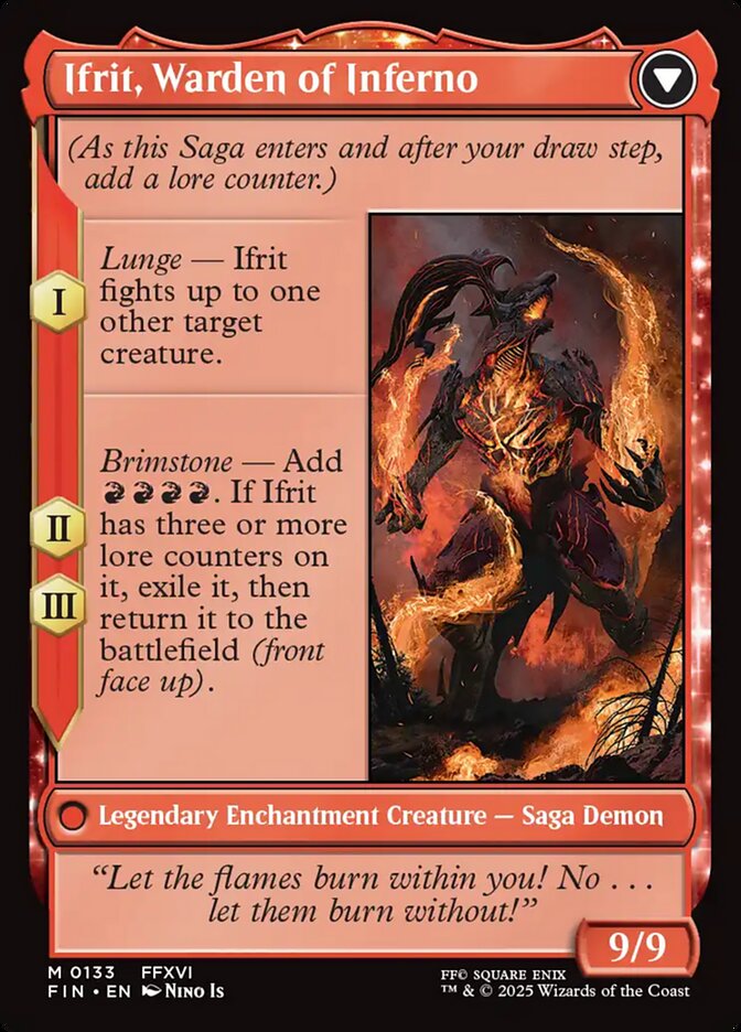 Clive, Ifrit's Dominant // Ifrit, Warden of Inferno (133) - FINAL FANTASY
