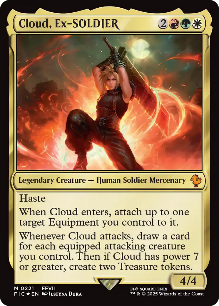 Cloud, Ex-SOLDIER (221) Surge Foil - Commander: FINAL FANTASY