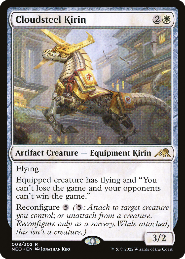 Cloudsteel Kirin (008) - Kamigawa: Neon Dynasty Foil