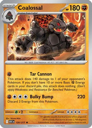 Coalossal (120) Reverse Holofoil - Ascended Heroes