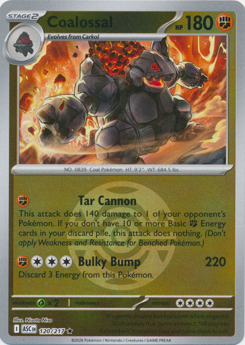 Coalossal (Dusk Ball) (120) Reverse Holofoil - Ascended Heroes