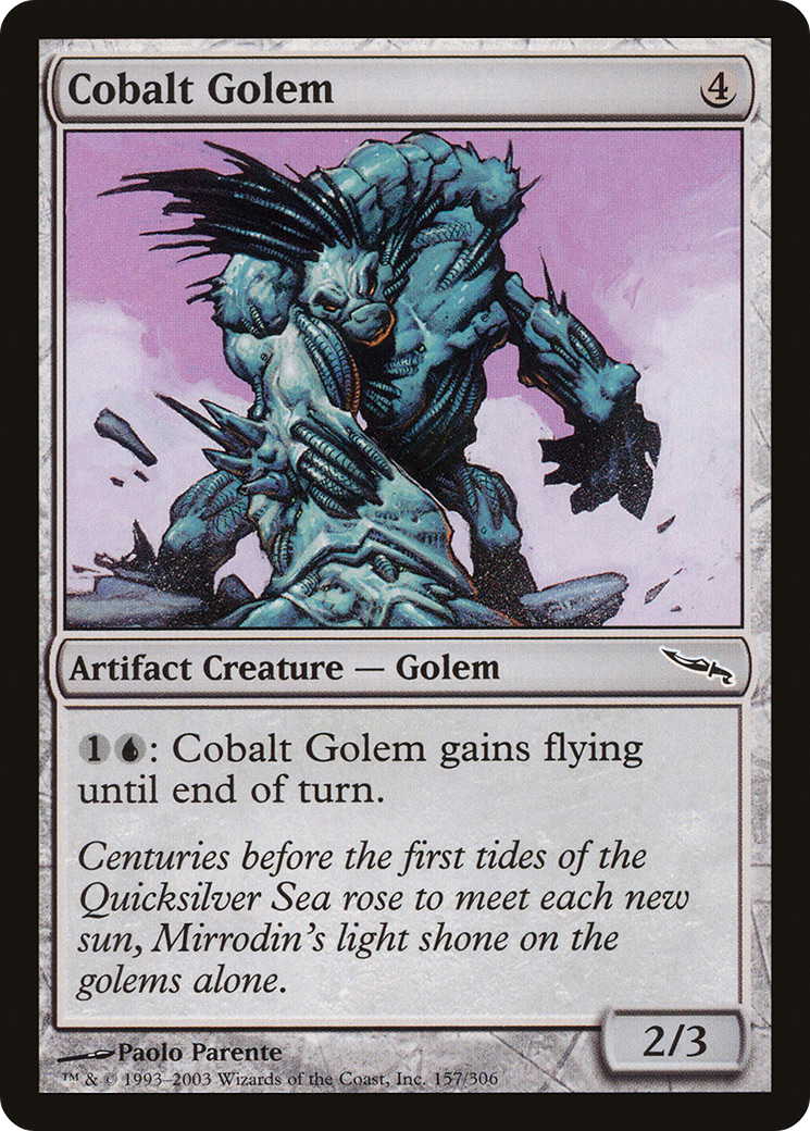 Cobalt Golem (157) Foil - Mirrodin