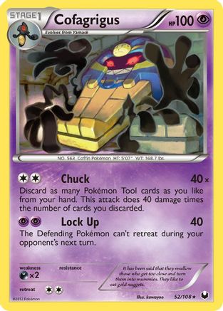 Cofagrigus (52) Reverse Holofoil - Dark Explorers