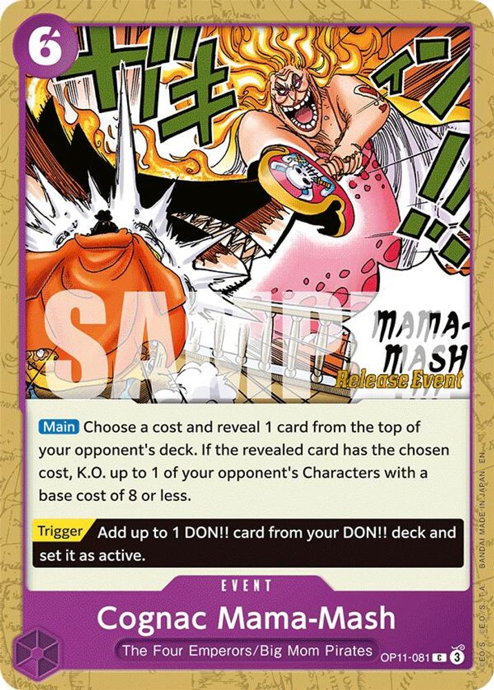 Cognac Mama-Mash (OP11-081) Release Event Cards