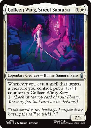 Colleen Wing, Street Samurai (013) - Marvel Super Heroes