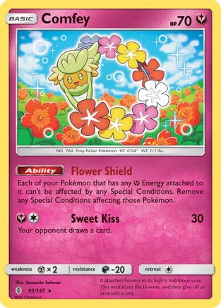 Comfey (93) Reverse Holofoil - Guardians Rising