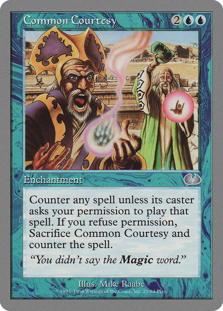Common Courtesy (021) - Unglued