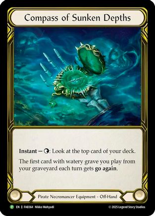 Compass of Sunken Depths (Golden) (FAB364) Cold Foil - Flesh and Blood: Promo Cards