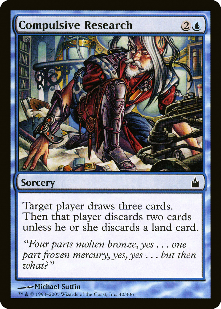 Compulsive Research (040) Foil - Ravnica: City of Guilds