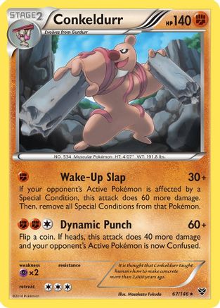 Conkeldurr (67) Reverse Holofoil - XY Base Set