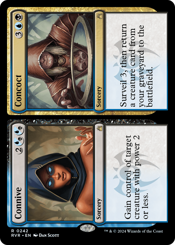 Connive // Concoct (242) Foil - Ravnica Remastered