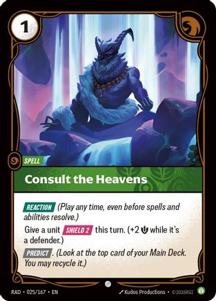 Consult the Heavens (025) Foil - Radiance