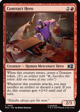 Contract Hero (683) Foil - Commander: Marvel Super Heroes