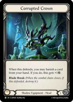 Corrupted Crown (GEM188) Cold Foil - GEM Pack