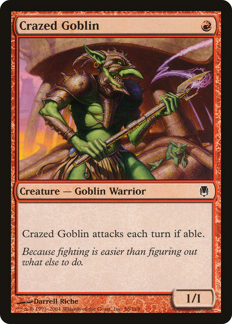 Crazed Goblin (056) Foil - Darksteel