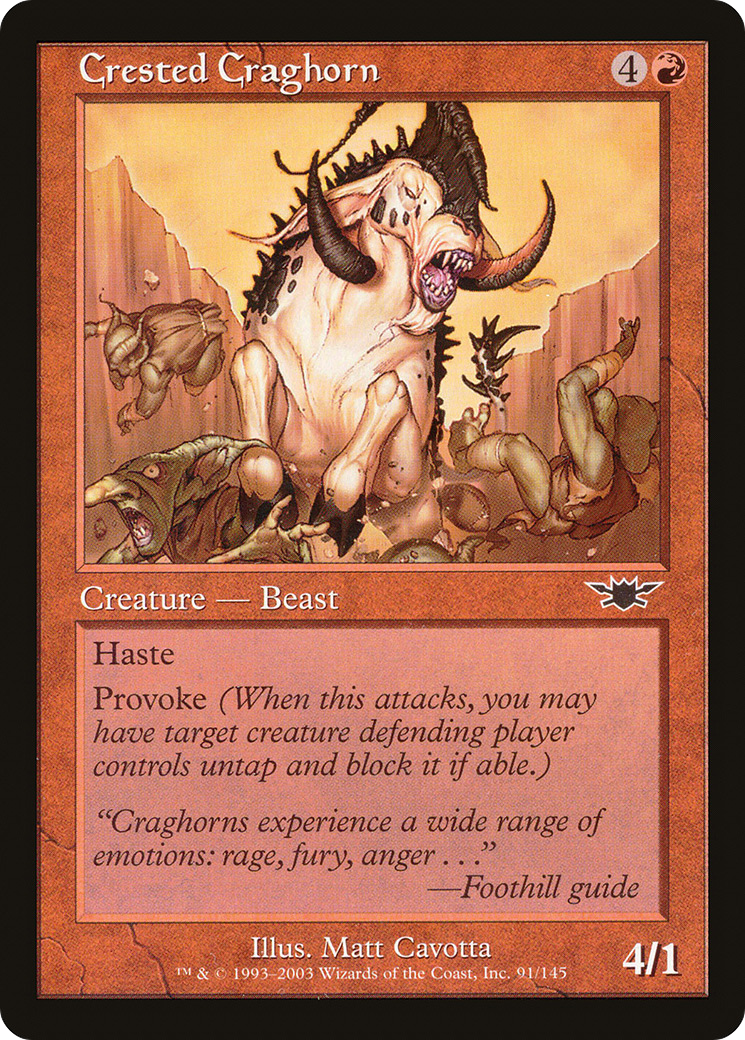 Crested Craghorn (091) Foil - Legions