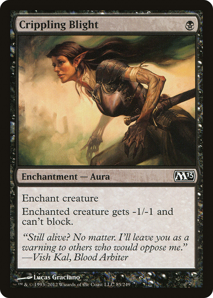 Crippling Blight (085) Foil - Magic 2013