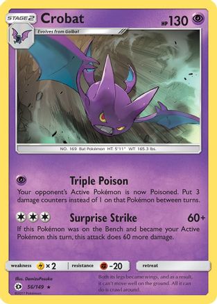 Crobat (56) Holofoil - Sun & Moon
