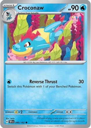 Croconaw (40) Reverse Holofoil - Temporal Forces