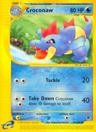 Croconaw (74) Reverse Holofoil - Expedition