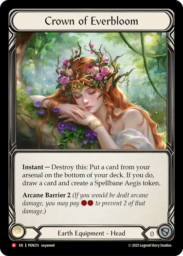 Crown Of Everbloom (PEN215) Cold Foil - Compendium of Rathe