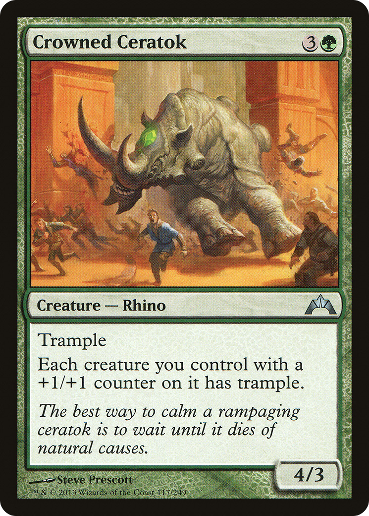 Crowned Ceratok (117) Foil - Gatecrash