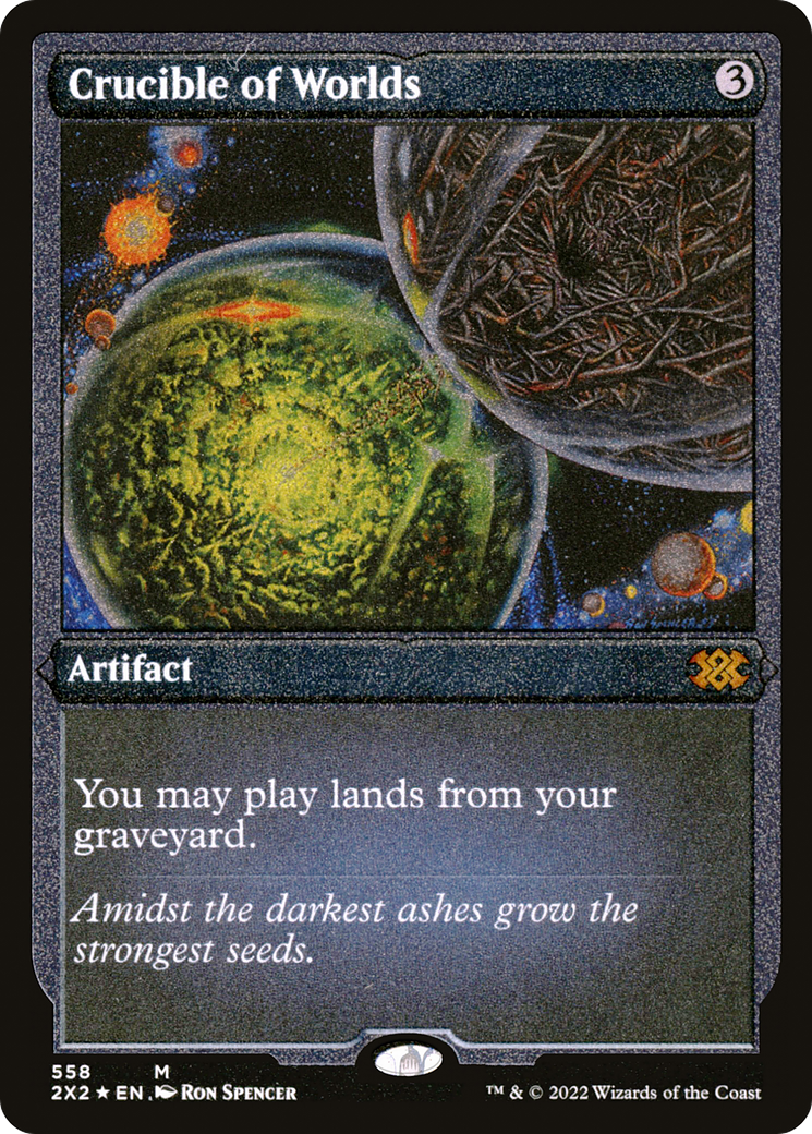 Crucible of Worlds (558) Etched Foil - Double Masters 2022