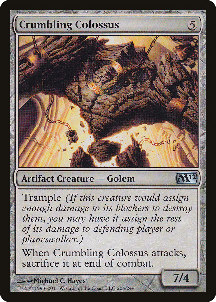 Crumbling Colossus (204) Foil - Magic 2012