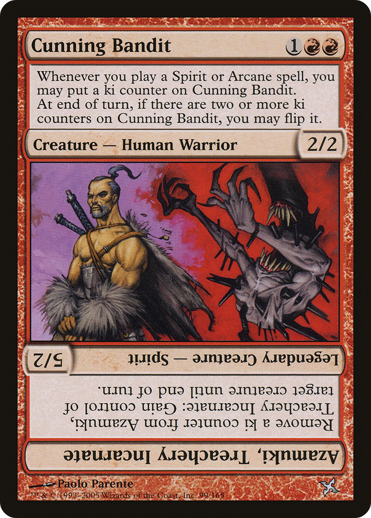 Cunning Bandit // Azamuki, Treachery Incarnate (099) Foil - Betrayers of Kamigawa