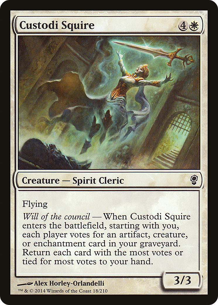 Custodi Squire (018) Foil - Conspiracy