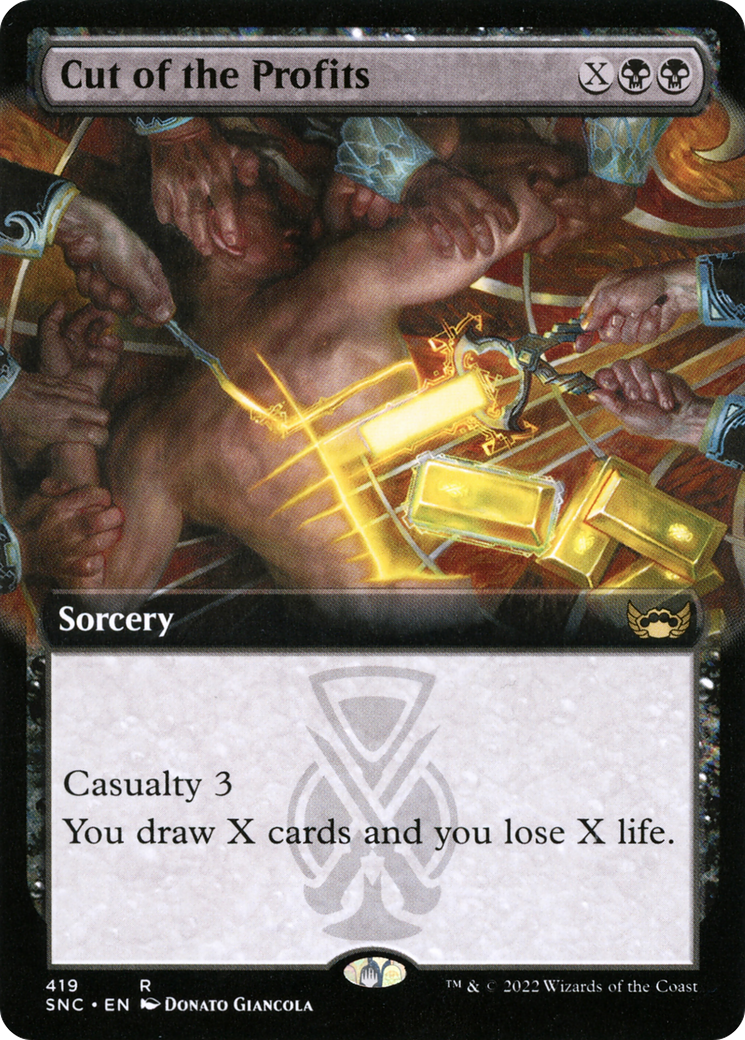 Cut of the Profits (Extended Art) (419) - Streets of New Capenna Foil