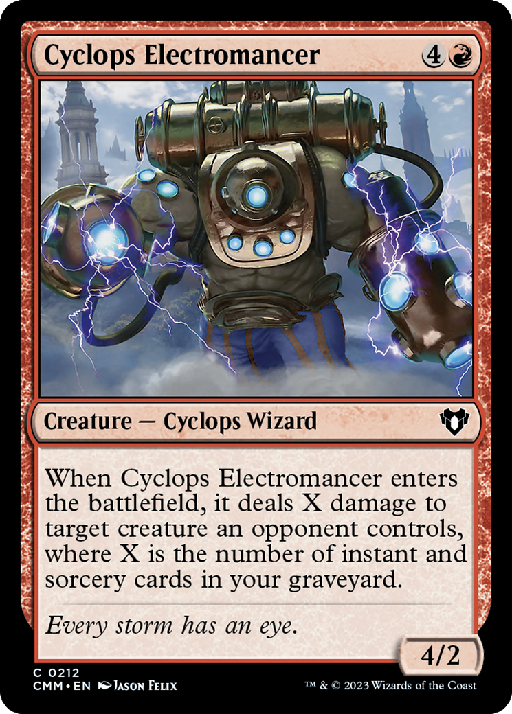Cyclops Electromancer (212) Foil - Commander Masters