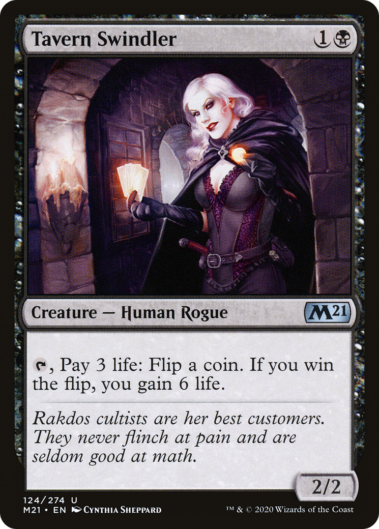 Tavern Swindler (124) Foil - Core Set 2021