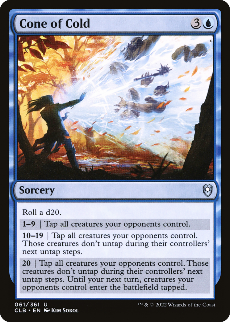 Cone of Cold (061) Foil - Commander Legends: Battle for Baldur's Gate