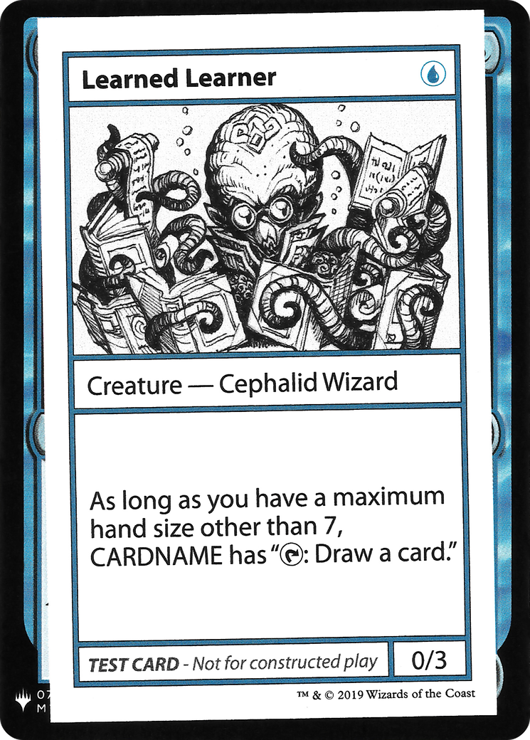 Learned Learner (025) - Mystery Booster Playtest Cards 2019