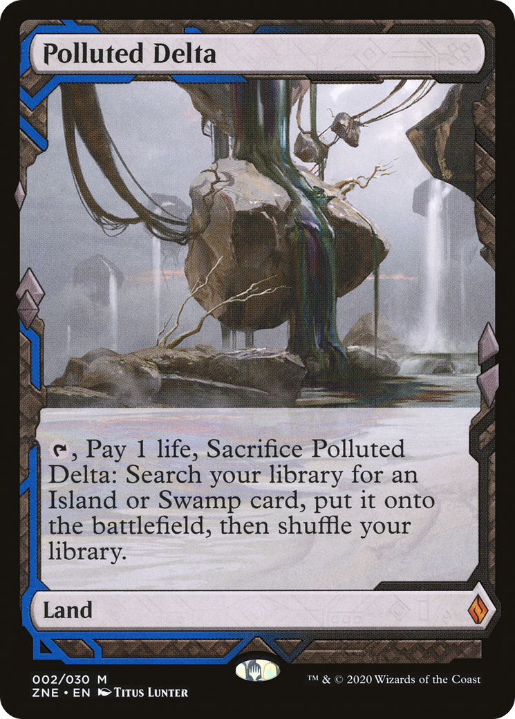 Polluted Delta (002) Foil - Zendikar Rising Expeditions
