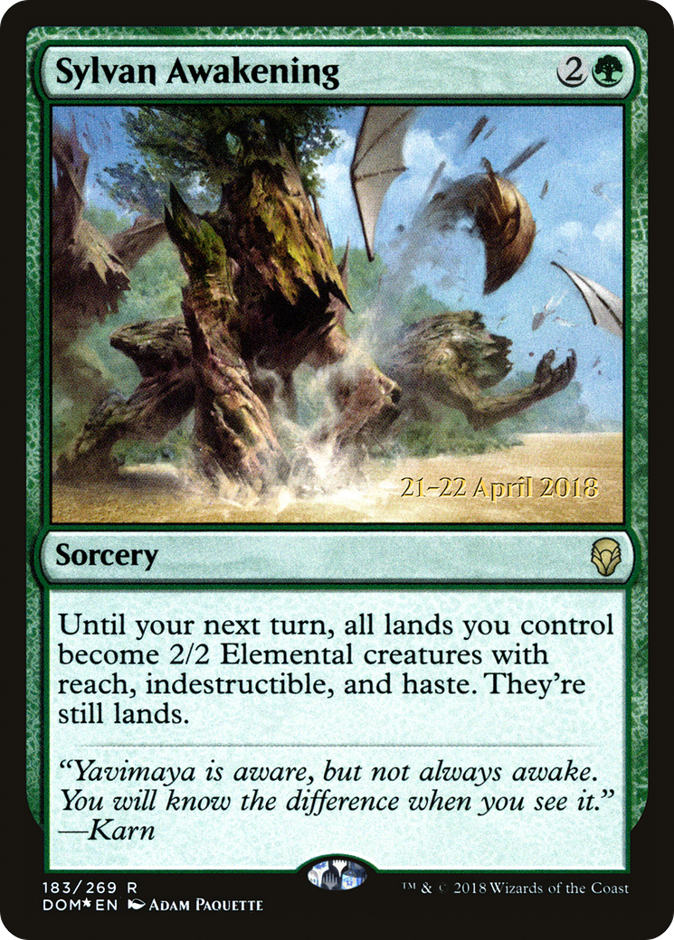 Sylvan Awakening (183s) Foil - Dominaria Promos