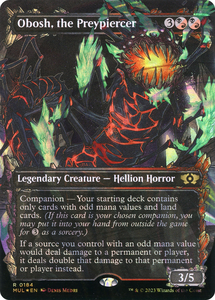 Obosh, the Preypiercer (Showcase) (184) Foil - Multiverse Legends