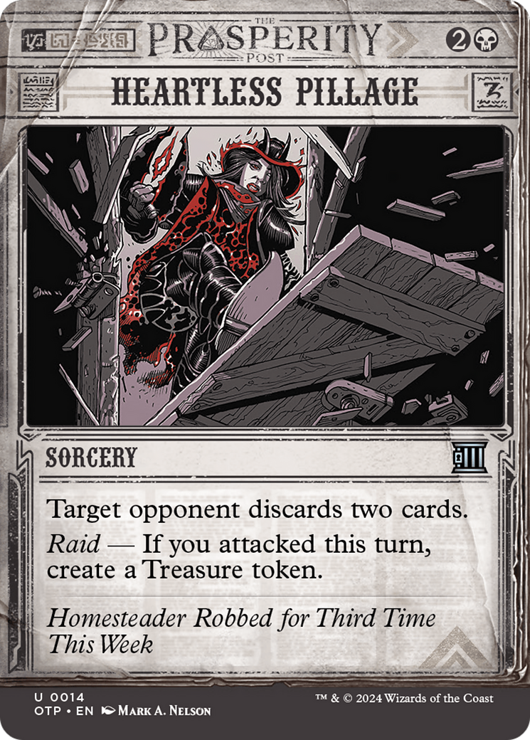Heartless Pillage (Showcase) (014) Foil - Breaking News