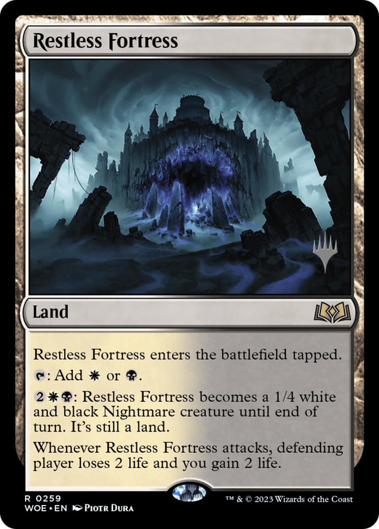 Restless Fortress (259) Foil - Wilds of Eldraine Promos