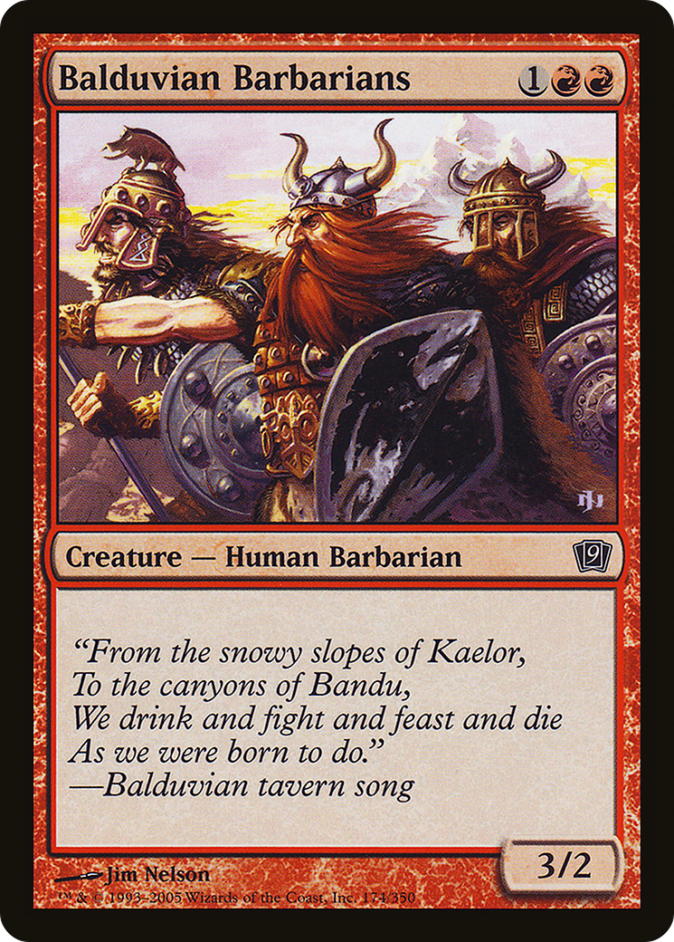 Balduvian Barbarians (174) Foil - Ninth Edition