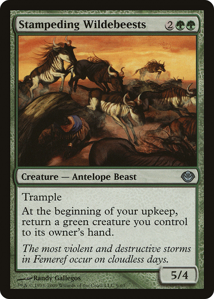 Stampeding Wildebeests (009) - Duel Decks: Garruk vs. Liliana