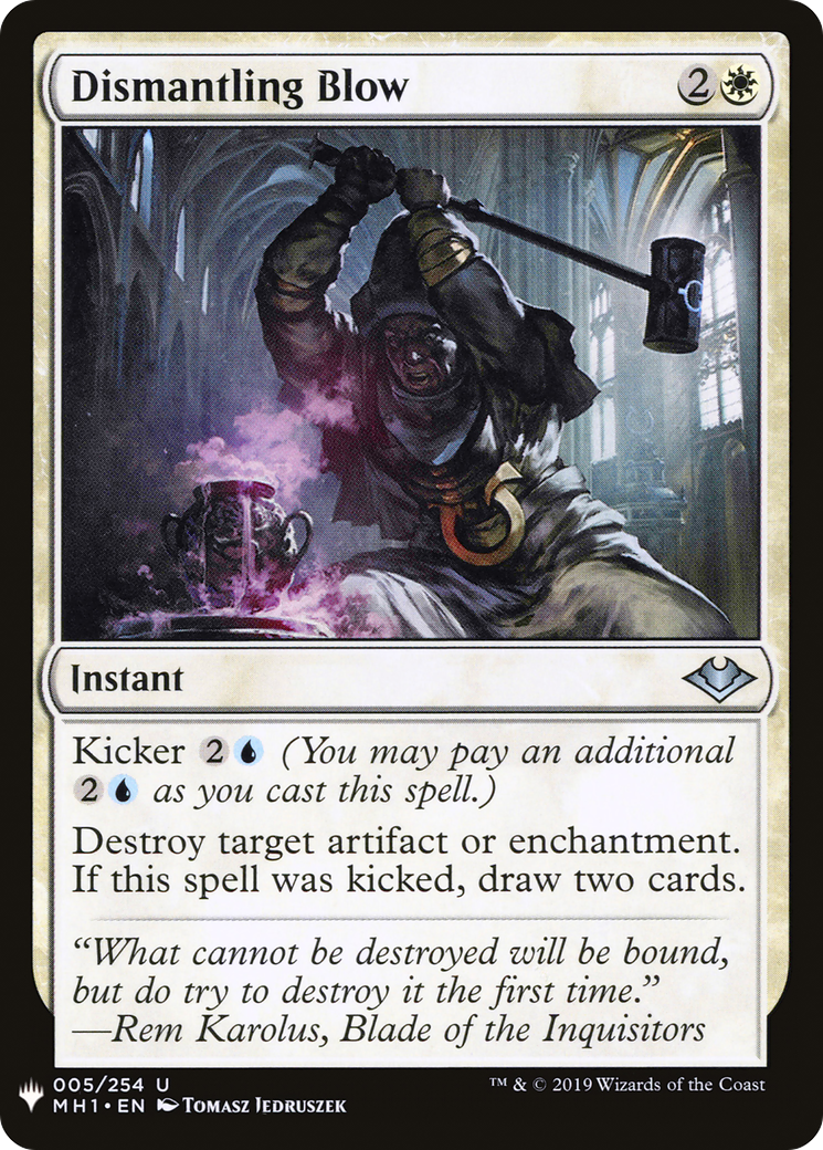 Dismantling Blow (MH1-5) - The List