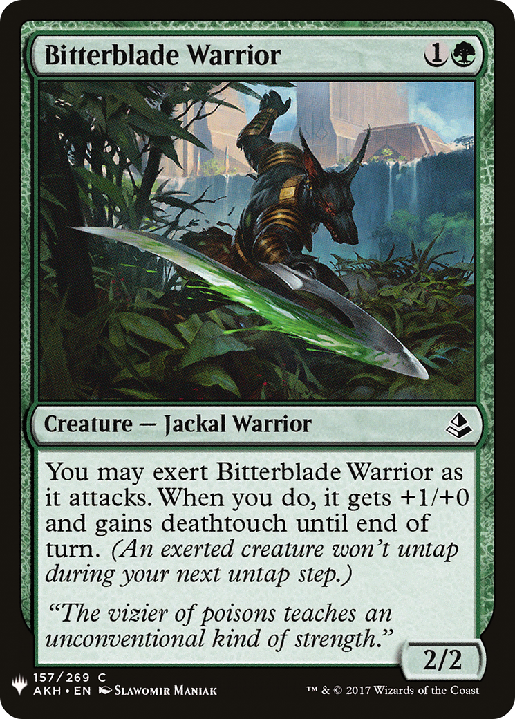 Bitterblade Warrior (AKH-157) - The List