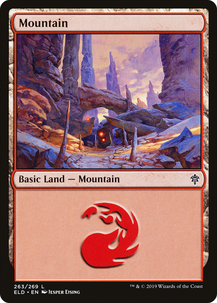 Mountain (263) Foil - Throne of Eldraine