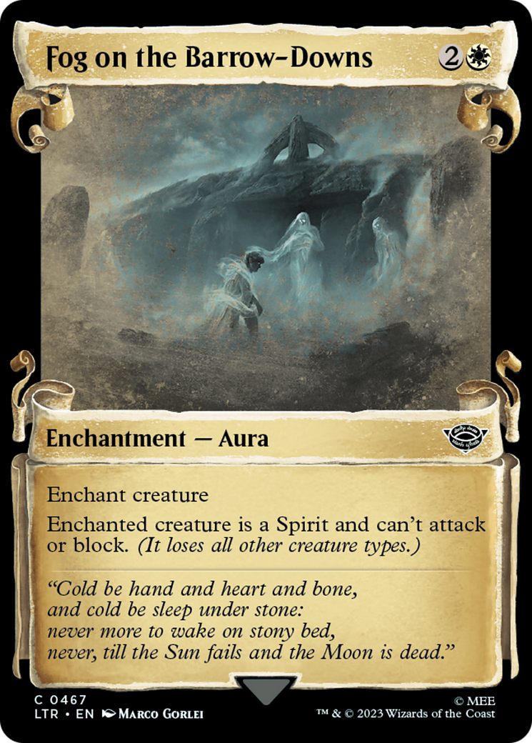 Fog on the Barrow-Downs (Showcase Scrolls) (Showcase) (467) Foil - The Lord of the Rings: Tales of Middle-earth