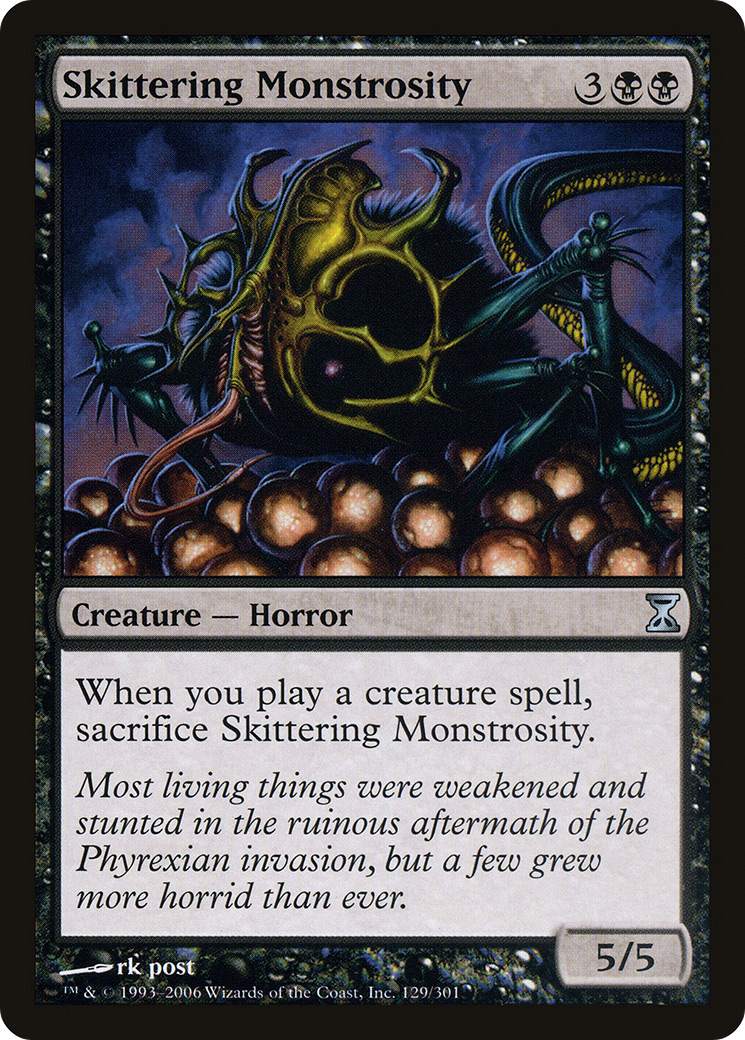 Skittering Monstrosity (129) Foil - Time Spiral