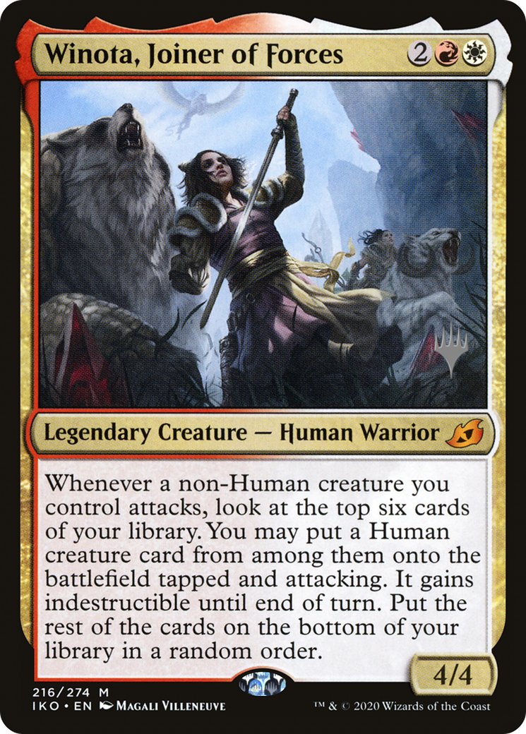 Winota, Joiner of Forces (216) - Ikoria: Lair of Behemoths Promos