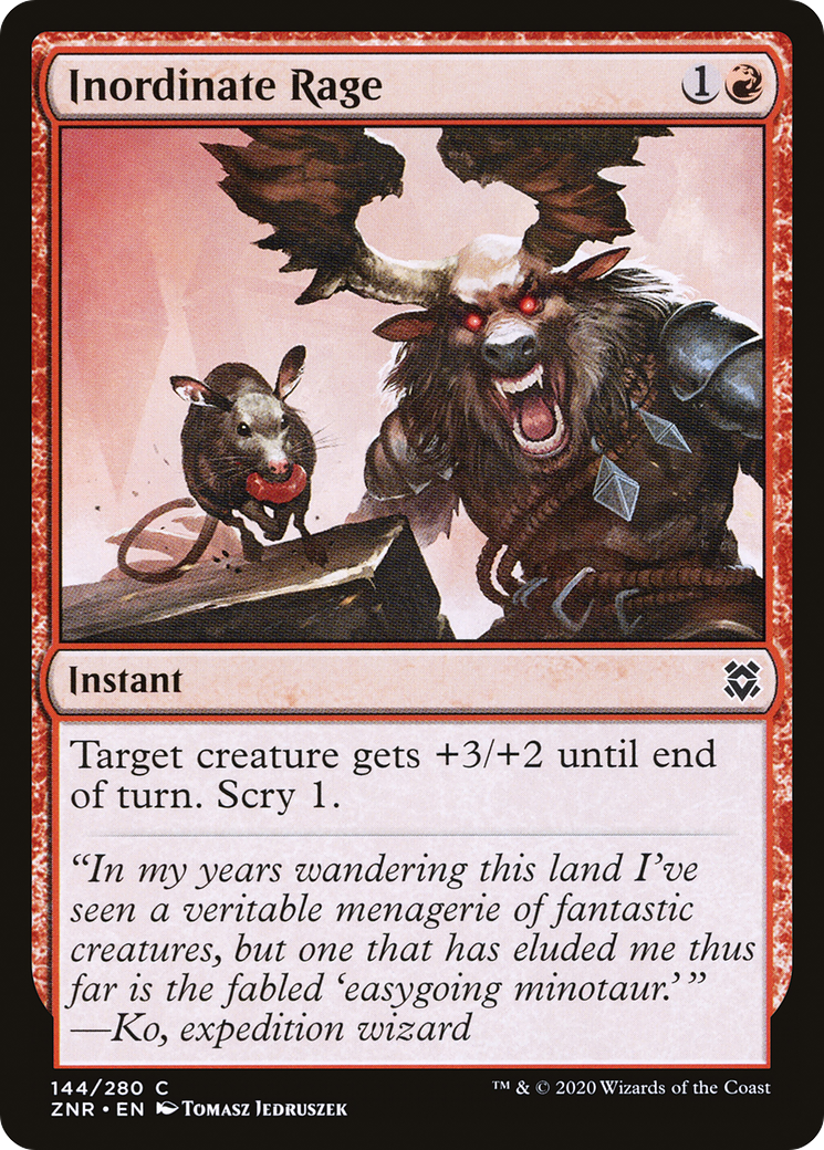 Inordinate Rage (144) - Zendikar Rising